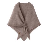 Sciarpa Pashmina, a maglia, sciarpe, cardigan, cappello, spalla, top, maglione, sciarpa, cachi, Taglia unica