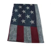 SCIARPA pashmina UOMO DONNA BANDIERA AMERICANA melange GRIGIA BEIGE sciarpe USA
