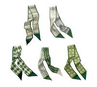 Sciarpa Per Capelli - Set Di Fasce Lunghe Alla Da 5 Pezzi 35x2,4 Pollici Accessorio Per Avvolgente Morbido Copricapo Elegante | Elegante Sciarpa Per Fascia Per Capelli Per Viaggi In Spiag