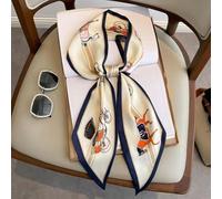 Sciarpa per la testa Sciarpe per il collo dei capelli per le donne moda borsa sciarpe per borse Setosa lunga sottile raso velo