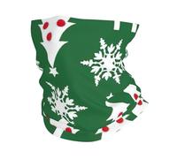 Sciarpa per uomo e donna, con stampa di albero di Natale, per sci, corsa, sci, tempo freddo