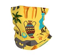 Sciarpa per uomo e donna, con stampa di elefanti africani, per sci e corsa