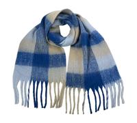 Sciarpa Personalizzata-Sciarpa-Sciarpa Elegante per Tutte Le Stagioni, Versatile per Le Uscite E L'Uso Domestico, Design Geometrico, Perfetto Accessorio Invernale. (Blue, One Size)