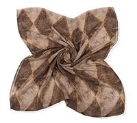 Sciarpa Pile Donna,Sciarpa di Parigi Garza Previene la Sciarpa Controlla Tie-Dye Stampa delle Donne Grandi Cravatte Si Crogiola Sciarpa di Diamanti Sciarpa (Brown, One Size)