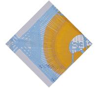 Sciarpa Quadrata Decorativa Twill Silk Scarf Two Horses Weaving Square Kerchief Woman Neck Shawl Wraps Echarpe Per Decorazione