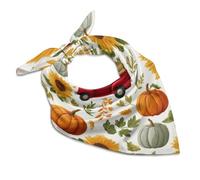 Sciarpa quadrata in seta con fiori di zucca a griglia sciarpa leggera per autunno autunno foglie d'acero sciarpe avvolge per capelli sciarpa traspirante regali per donne uomini, Multicolore, 60x60cm