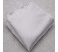 Sciarpa Quadrata Piccola Abito Tascabile Asciugao a Punta Argento Fazzoletto