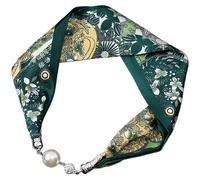 Sciarpa retr a pois con fibbia magnetica per uso collana fascia e collo