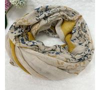 Sciarpa ricamata floreale per la vita quotidiana, per all'aperto e viaggi, stile bohémien, adatta per l'inverno e l'autunno Tagli UnicaTie DyePoliestere