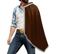 Sciarpa rinascimentale da uomo - Mezza mantella in poliestere 130 x 65 cm | Mantello in costume medievale LARP, cosplay, Halloween, carnevale, spettacolo teatrale, festa a tema, casa, scuola, capo