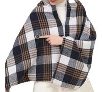 Sciarpa riscaldante elettrica con protezioni contro il surriscaldamento, scialle leggera e indossabile, scialle da spalla, per viaggi in poliestere