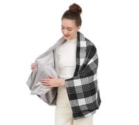 Sciarpa riscaldante elettrica con protezioni contro il surriscaldamento, scialle leggera e indossabile, scialle da spalla, per viaggi in poliestere