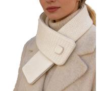 Sciarpa riscaldata da uomo, regolabile a 3 temperature, sciarpa riscaldata con artemisia, per inverno, freddo, sci, corsa, attività all'aperto, calza di Natale