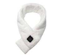 Sciarpa riscaldata USB con 3 temperature regolabili, sciarpa di tipo elettrico per l'inverno, riscaldatore del collo, per regalo invernale per uomo e donna, taglia unica (bianco)
