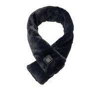 Sciarpa riscaldata USB con 3 temperature regolabili, sciarpa di tipo elettrico per l'inverno, riscaldatore del collo, per regalo invernale per uomo e donna, taglia unica (nero)