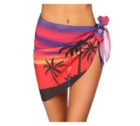 Sciarpa Sarong Gonna Avvolgente Pareo Da Donna In Chiffon A Vita Alta