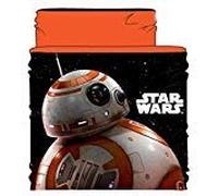 Sciarpa scaldacollo Star Wars (Disney) fodera rossa (fondo arancione)