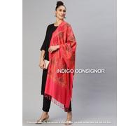 Sciarpa scialle donna morbida seta pashmina mano paisley lana cashmere stola ...