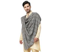 Sciarpa scialle pashmina India a quadri lana paisley cashmere oversize lancio...