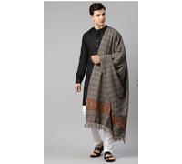 Sciarpa scialle scialle lana da sposa uomo 100% cashmere indiano oversize per...