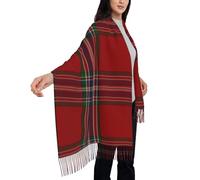 Sciarpa scozzese tartan Clan Macfarlane per donna, scialle in pashmina con effetto cashmere morbido e tartan, comodo e leggero per l'uso quotidiano e per le feste.