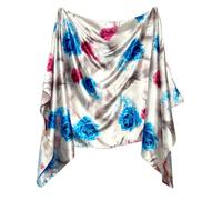SCIARPA Seta 150x70 cm Foulard Coprispalle Stola Elegante Classica Morbida