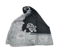 Sciarpa Seta Donna Lumberjak Coprispalle Sciarpa Rettangolare Elegante 180X90