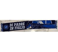 Sciarpa SSC NAPOLI Ufficiale Di Padre In Figlio Calcio Tifosi Azzurro Blu Ultras