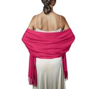 Sciarpa Stola Rosa Donna Invernale Scialle Sciarpe Elegante Cerimonia Foulard Pashmina