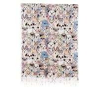 Sciarpa Stola Unisex Cani Frange Foulard Scialle Invernale TOOCOOL WJ-8217