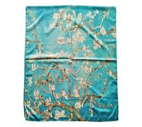 Sciarpa stola unisex Klimt Van Gogh Frida Monet foulard scialle raso TOOCOOL YH