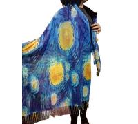 Sciarpa stola unisex Klimt Van Gogh Kandinsky Monet foulard scialle MODA ELEGANT