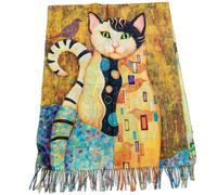 Sciarpa stola unisex Klimt VanGogh Kandinsky Monet foulard scialle TOOCOOL A001
