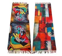 Sciarpa stola unisex Klimt VanGogh Kandinsky Monet foulard scialle TOOCOOL A001