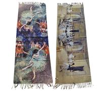 Sciarpa stola unisex Klimt VanGogh Kandinsky Monet foulard scialle TOOCOOL A001