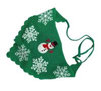 Sciarpa triangolare a tema natalizio copricapo da viaggio dolce uncinetto artistico foulard da donna fascia da indossare tutti i giorni