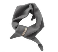 Sciarpa triangolare in maglia per donna - Scialle, scaldacollo, foulard per la testa, copricapo estetico, comoda sciarpa per autunno inverno, accessori cottagecore, grigio, 110*37cm / 43.34"*14.58"