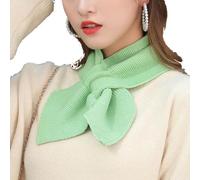 Sciarpa triangolare in mussola di cotone da donna, colori semplici, sciarpa in mussola, sciarpa invernale da donna alla moda, piccola sciarpa lavorata a maglia per donna (Grün)