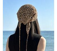 Sciarpa triangolare in pizzo e paillettes sexy da donna, accessorio versatile e multifunzionale, adatto per stile di strada, bohémien, vintage, moda, stile wasteland, Y2K, per uso quotidiano, festival