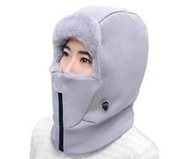 Sciarpa tubolare - con cappuccio e sciarpa come scaldacollo, antivento, con sciarpa e maschera per il viso per donne in tempo freddo, per uomini, bambini, inverno, sci, moto, jogging