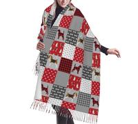 Sciarpa, Tutta la razza del cane Beagle, Sciarpa con frange unisex Grandi scialli caldi e morbidi al tatto in cashmere 196x68 cm