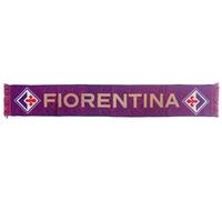 SCIARPA UFFICIALE FIORENTIlna logo Scritta modello jaquard mediopesante viola