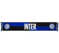 SCIARPA UFFICIALE INTER logo Scritta modello jaquard mediopesante neroazzurra