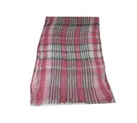 Sciarpa uomo donna a quadretti sciarpe a quadri bianco fuxia effetto moda young