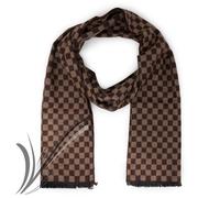 Sciarpa uomo invernale marrone scacchi quadri da uomo pashmina calda moda