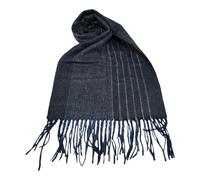 Sciarpa Uomo Ragazzo Lumberjack Coprispalle Pashmina Calda Con Frange 170x34