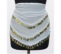 Sciarpe all'ingrosso danza del ventre lotto assortito per donna MONETA ORO