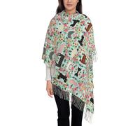 Sciarpe con stampa di animali da fattoria per donna, scialle invernale, sciarpa invernale classica super morbida in cashmere
