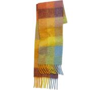 Sciarpe E Impacchi da Donna Sciarpa Scozzese Invernale per Le Donne con Dettaglio Nappa, Lunghezza Extra Lunga E Scialle Peloso Arcobaleno, Plaid 14, A