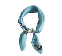 Sciarpe in 100% seta di gelso da donna, sciarpa leggera per capelli in raso, piccola sciarpa per capelli di seta per dormire, 53,3 x 53,3 cm, Small